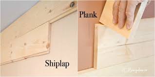 diy shiplap vs planked wood walls