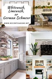 Whitewash Limewash Or German Schmear