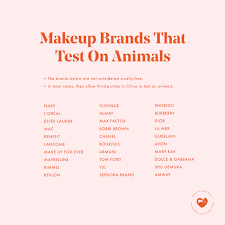 beauty brands that test on s