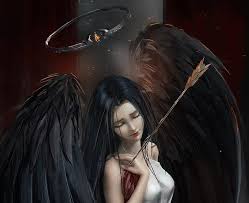 fallen angel wings fantasy luminos