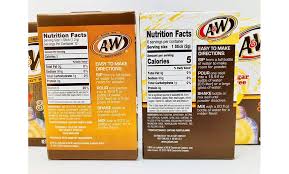 a w singles to go drink mix root beer