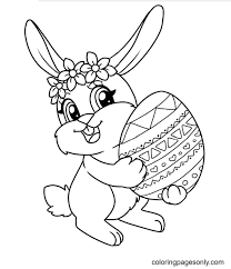 easter bunny coloring pages printable
