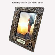 personalised bronze celtic photo frame