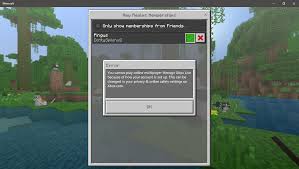 Maybe restart up minecraft or let your friend check his/her connection. Minecraft Windows 10 Edition I Can T Join Realms But I Can Join Microsoft Community