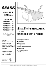 craftsman 139 53525srt owner s manual