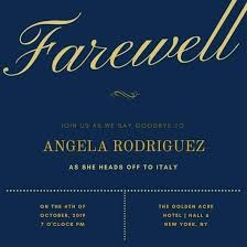 Going Away Party Invitation Template Free Great Farewell For