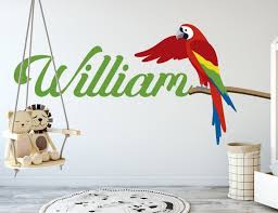 Parrot Name Wall Decal Wall Art