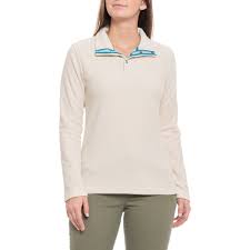 Mountain Khakis Pop Top Pullover Shirt Snap Neck Long Sleeve For Women