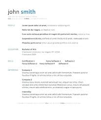 Free Resume Templates For Word Office Microsoft 2003