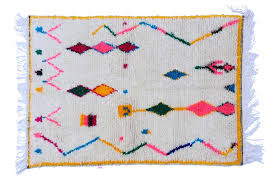 small moroccan azilal berber rug with