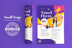 free travel flyers templates for printing