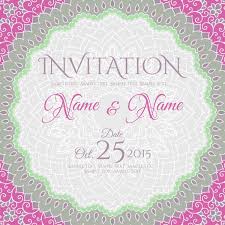 indian wedding invitation vector images