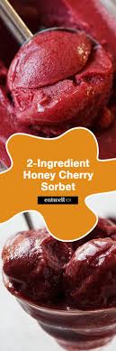 honey cherry sorbet recipe eatwell101