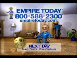 Creating an advertising legacy with a man and a jingle. Empire Carpet Empire Today Commercial End Tag Youtube