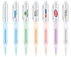 Light Up Pen With Silver Accents Promo Pens Light Up Pens Promorx