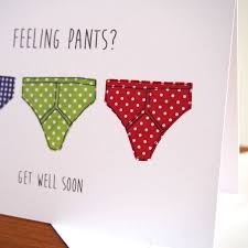 Pants Get Well Soon Card By Rosiebull Designs Notonthehighstreet Com
