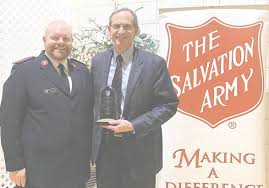 salvation army recognizes skaff
