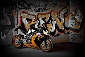 black motorcycle graffiti wallpaper