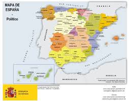 La comunidad de madrid es una región del interior de españa, en la que se radica la capital del país: Mapa Politico De Espana Todas Las Comunidades Y Provincias Locuraviajes Com