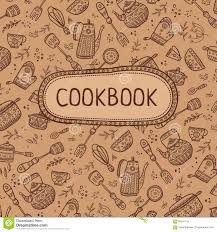 016 Template Ideas Cookbook Cover Kitchen Items Design