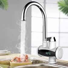 Browse full collections of kitchen faucets, strainers, soap dispensers and accessories from delta faucet to create your favorite look. 220v 3000w Electric Faucet Instant Hot Water Heater Tap Home Bathroom Kitchen Faucet Sale Banggood Com
