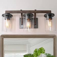 Clear Glass Vanity Light Wall Sconces