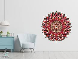 Yoga Wall Art Mandala Wall Decals Lotus