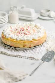 Say hello to this yummy no bake white chocolate coconut cheesecake recipe with coconut white chocolate ganache. White Chocolate Peppermint Cheesecake Andie Mitchell
