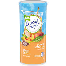 Crystal Light Peach Iced Tea Drink Mix 6 Count Canister Powdered Drink Mixes Meijer Grocery Pharmacy Home More