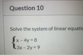 linear equations using