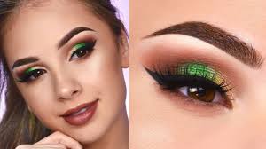 easy green eyeshadow tutorial for brown