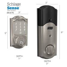 schlage sense camelot satin nickel