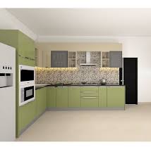 Want to adopt the two most classic colours in your indian kitchen? L Shaped Modular Kitchen Buy L Shaped Kitchen Design Online In India Best Price Pepperfry