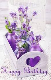 Image result for happy birthday message with lilacs
