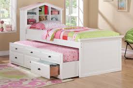 white kids s bookcase twin bed