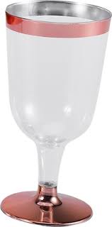 6pcs 180ml disposable wine glass goblet
