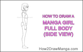 Superheroes in manga style have even longer proportions and are usually 8 heads tall, often even. How To Draw A Manga Girl Full Body Side View Step By Step Pictures How 2 Draw Manga