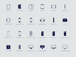 Apple Devices Icons On Yellow Images