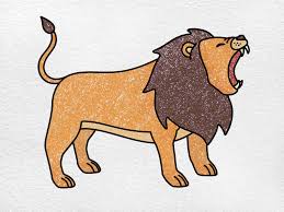 how to draw a lion roaring oartsy