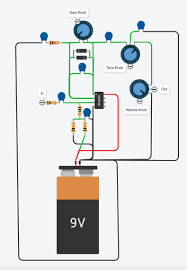 basic overdrive pedal circuit