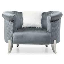 andmakers vine gray upholstered accent