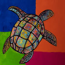Colourful Pop Art Turtle Animal