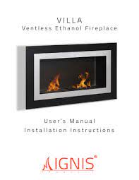 Ventless Ethanol Fireplace Manualzz