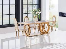 Dining Table Set In Italian Marble