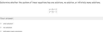 linear equations has one solutions