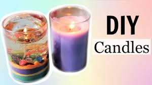 diy water gel candle and aroma candle