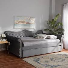 Abbie Traditional Tufted Daybedcharcoal