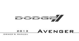 2013 Dodge Avenger Owners Manual Pdf 519 Pages