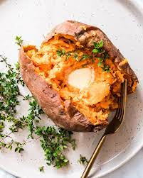 perfect microwave sweet potato a