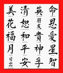Chinese Symbol Chart Photo This Is A Chart Of Chinese